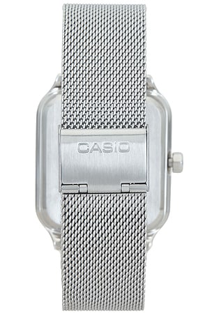 Casio Moon Phase Watch in Metallic Silver