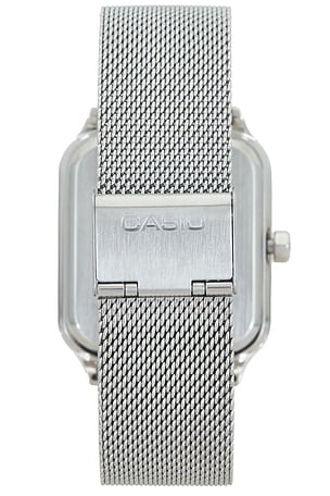 Casio Moon Phase Watch in Metallic Silver