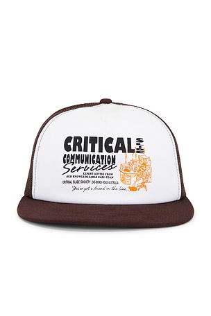 Communication Trucker Hat Critical Slide