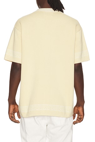 Critical Slide La Playa Knit Shirt in Cream