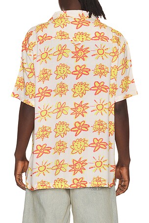 Critical Slide Mojo Resort Shirt in Beige,Yellow