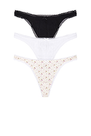 The 3 Pack Thong Cou Cou Intimates
