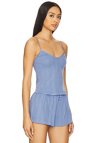 Cou Cou Intimates The Long Cami Top in Blue