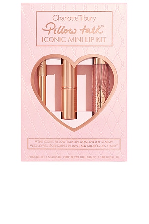 Charlotte Tilbury Pillow Talk Iconic Mini Lip Kit in Beauty: NA