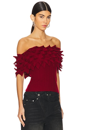 CHET LO x REVOLVE Maxi Off Shoulder Top in Red