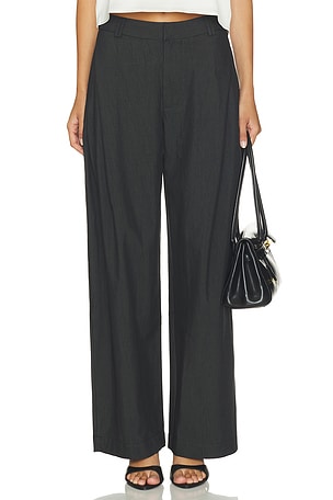 Wide-leg Tapered Tailored Trousers Cubic London