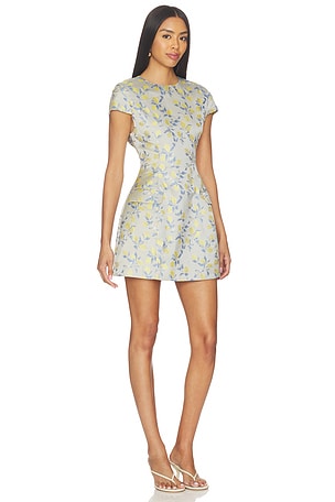 Curaae by Elliatt Annie Mini Dress in Light Grey,Yellow