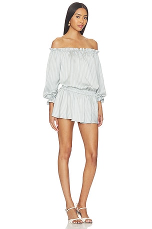 Curaae by Elliatt Isobel Long Sleeve Mini Dress in Blue