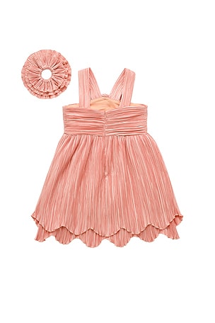 Cult Gaia Kids Rosalie Dress in Pink. Size 6. Also