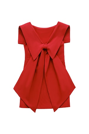 Cult Gaia Kids Nadya Dress in Red