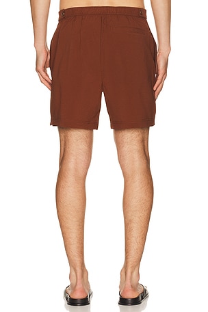 Cult Gaia Nicco Swim Short en Marron