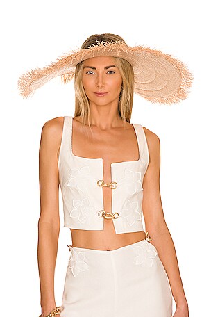 Cult Gaia Laszlo Hat in Natural | REVOLVE