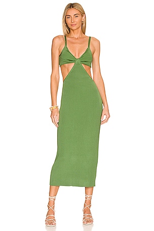 cult gaia serita dress green Calico Rose Dress Print/Pattern / XS main image 1
