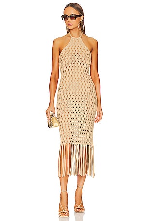 ROBE DE PLAGE EN MAILLE RUBI Cult Gaia