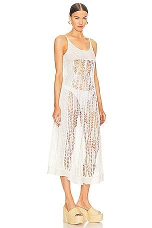 Cult Gaia Vickie Crochet Coverup in White