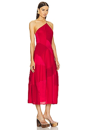 Cult Gaia Cienna Dress in Fuchsia,Red