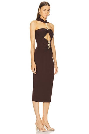 Cult Gaia Cristos Dress in Brown