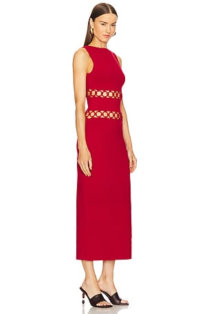 Cult Gaia River Knit Dress in Red