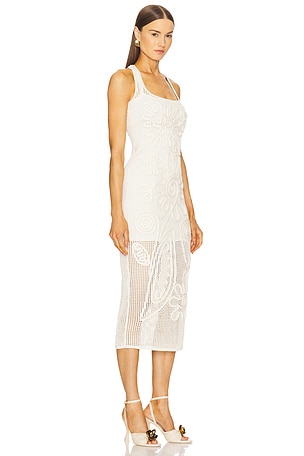 Cult Gaia Nissa Knit Dress in Cream