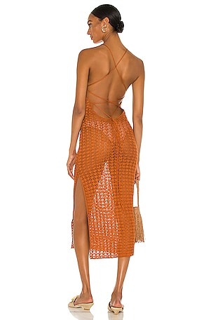 Cult Gaia Demi Knit Dress in Spice