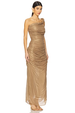 Cult Gaia Jess Dress in Brown