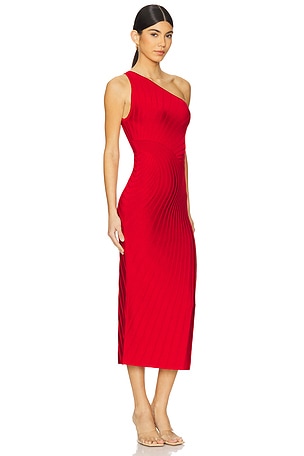 Cult Gaia Raith Knit Dress in Red