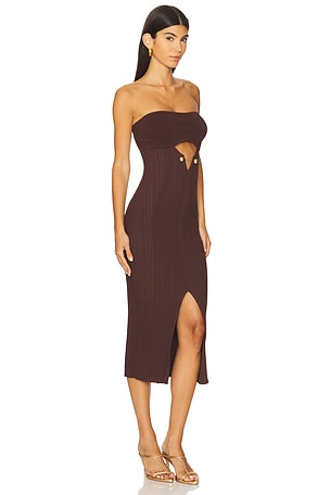 Cult Gaia Christy Dress in Brown