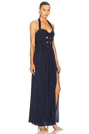 Cult Gaia Nailah Gown in Navy