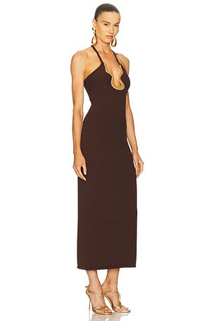 Cult Gaia Valma Dress in Brown