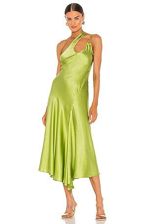 emarald green dress Willow Midi Dress main image 1