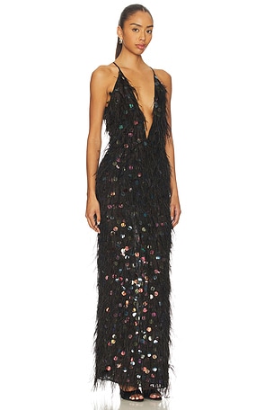 Cult Gaia Almira Gown in Black