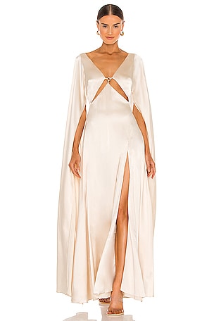 cult gaia silk maxi dress HANSAL GOWN
