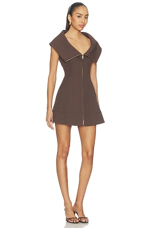 Cult Gaia Avie Dress in Brown
