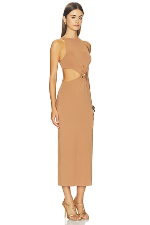 Cult Gaia Cypress Dress in Brown. Size XS. Also