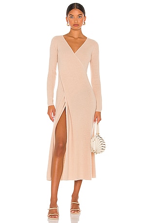 cult gaia beige dress RITA DRESS