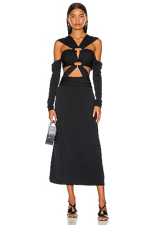 black dress to impress Strapless Long Metallic Prom Dress with Ruffle Trim White/Silver Foil / XLarge main image 1
