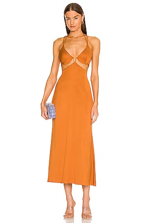Cult Gaia Kisha Dress in Ginger | REVOLVE Cult Gaia Kisha Dress in Ginger | REVOLVE