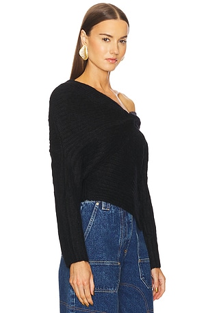 Cult Gaia Lea Knit Top in Black