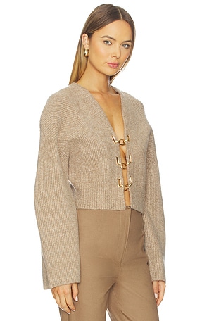 Cult Gaia Mayalu Cardigan in Beige