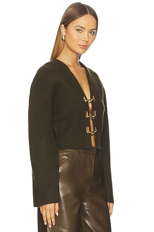 Cult Gaia Mayalu Cardigan in Brown