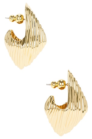 Cult Gaia Relic Earring in Metallic Gold