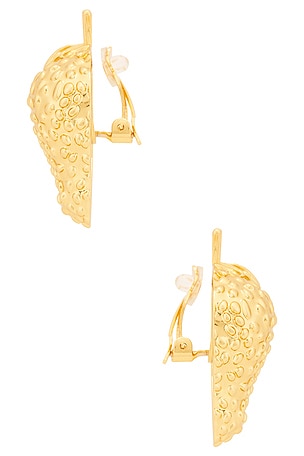 Cult Gaia Strawberry Earring in Metallic Gold