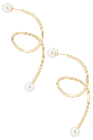 Cult Gaia Tazia Drop Earring in Metallic Bronze