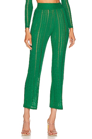 High Waisted Pants - Opal Green