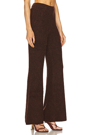 Cult Gaia Antico Knit Pant in Cognac