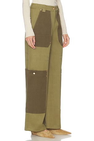 Cult Gaia Wynn Pant in Olive. Size 8. Also