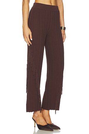 Cult Gaia Maude Knit Pant in Brown