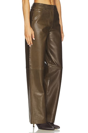 Cult gaia pantalón dalton en color verde oliva