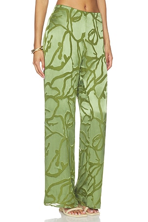 Cult Gaia Sara Pant in Green. Size XXS. Also