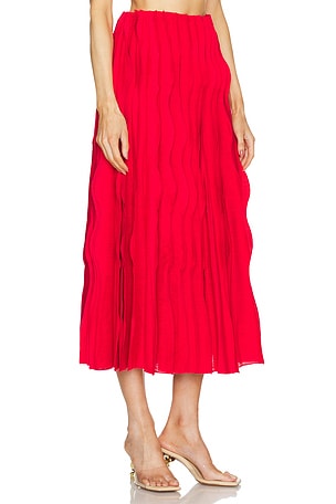 Cult Gaia Jaylin Skirt in Red